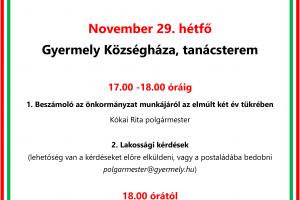 Közmeghallgatás Közmeghallgatás