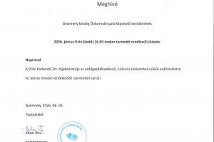 Meghívó - Pilisi Parkerdő Zrt. Tájékoztatójára
