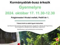 Kormányablak busz érkezik Gyermelyre, idén utoljára! 